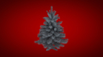 Highly detailed model of the Christmas tree