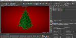 Highly detailed model of the Christmas tree