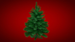 Highly detailed model of the Christmas tree