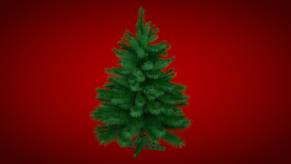 Highly detailed model of the Christmas tree