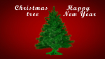 Highly detailed model of the Christmas tree