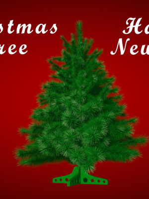 Highly detailed model of the Christmas tree