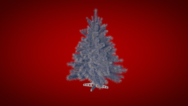 Highly detailed model of the Christmas tree