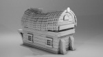 House 3D Print Model with roof