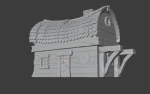 House 3D Print Model with roof