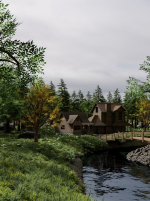 houses-scene-3d-model-obj-fbx-stl-blend-dae