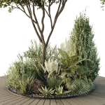 HQ Tree and bush garden box outdoor VOL 16