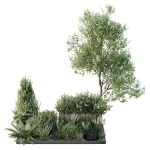 HQ Tree and bush garden box outdoor VOL 17