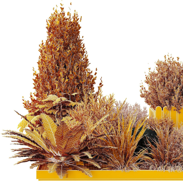 HQ Tree and bush garden box outdoor VOL 17