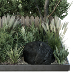 HQ Tree and bush garden box outdoor VOL 17