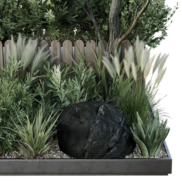 HQ Tree and bush garden box outdoor VOL 17