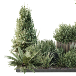 HQ Tree and bush garden box outdoor VOL 17