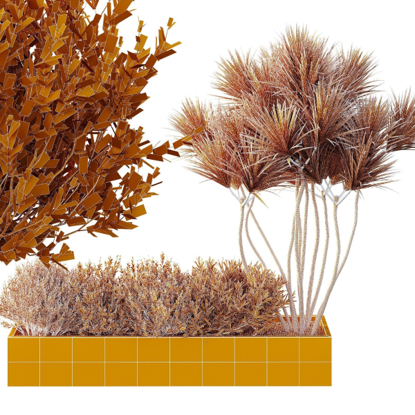 HQ Tree and bush garden box outdoor VOL 22