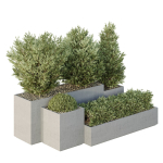 HQ Tree and bush garden box outdoor VOL 27