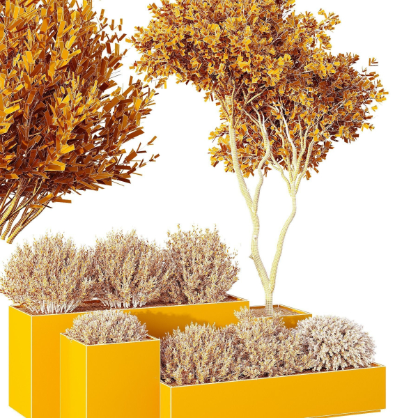 HQ Tree and bush garden box outdoor VOL 29