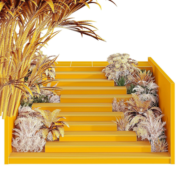HQ Tree and bush garden box outdoor VOL 30