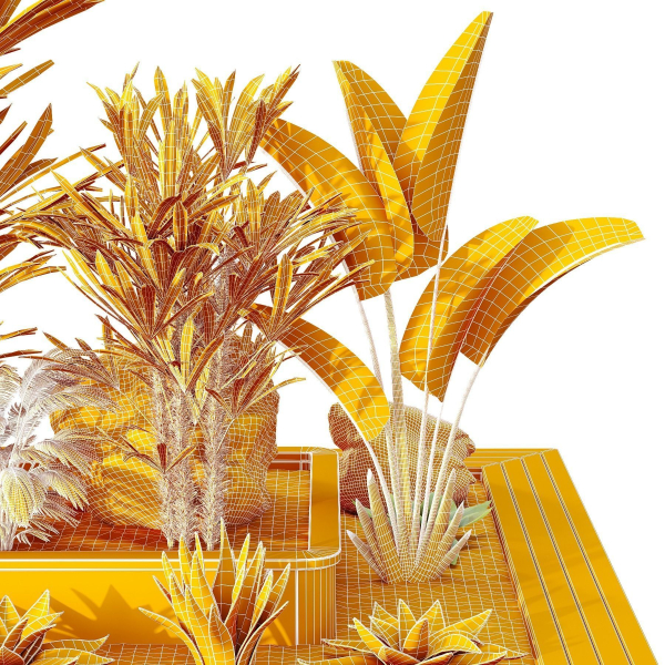 HQ Tree and bush garden box outdoor VOL 31