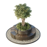 HQ Tree and bush garden box outdoor VOL 32
