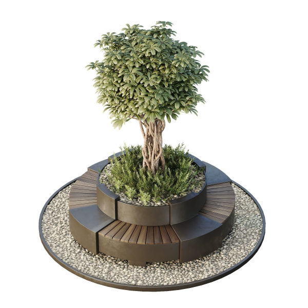 HQ Tree and bush garden box outdoor VOL 32
