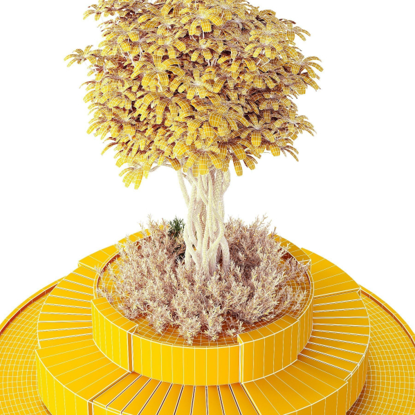 HQ Tree and bush garden box outdoor VOL 32