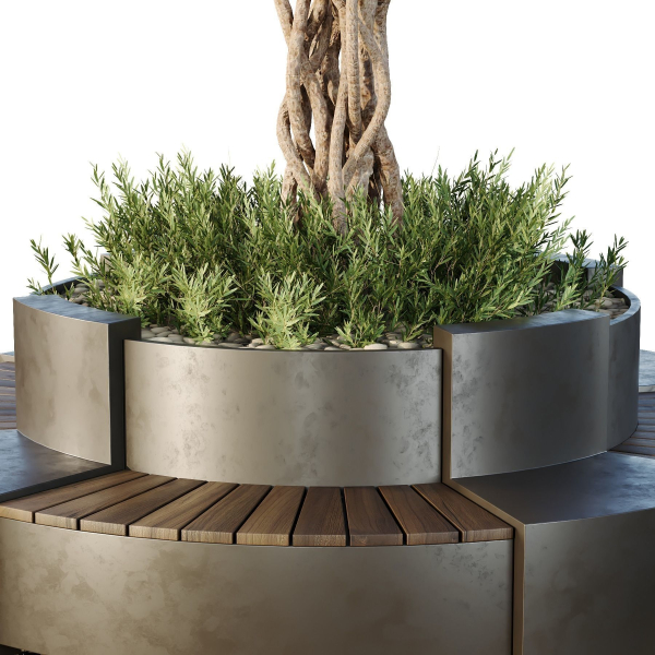 HQ Tree and bush garden box outdoor VOL 32