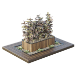 HQ Tree and bush garden box outdoor VOL 33