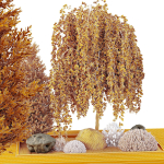 HQ Tree and bush garden box outdoor VOL 36