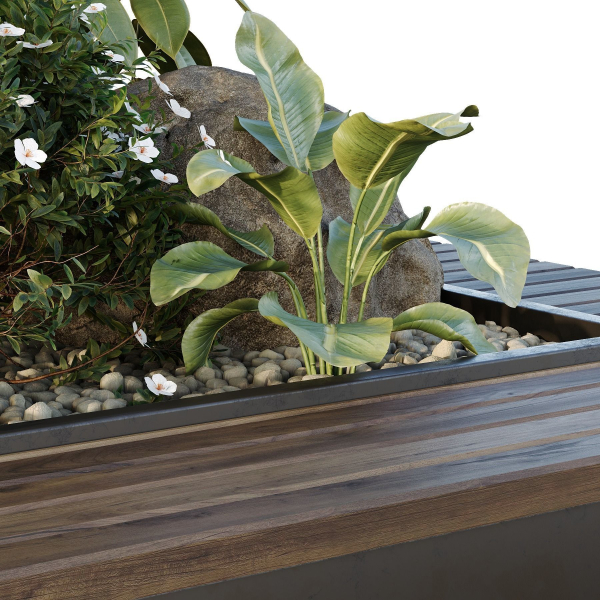 HQ Tree and bush garden box outdoor VOL 46