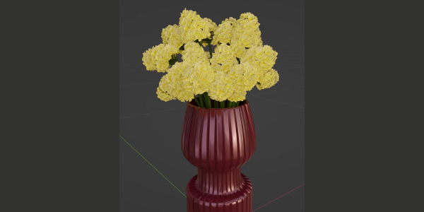 hydrangea bouquet vol 82-Blender