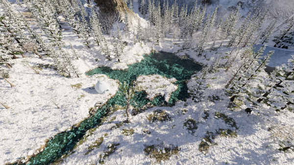 Igloo Snow landscape Scene