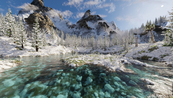 Igloo Snow landscape Scene