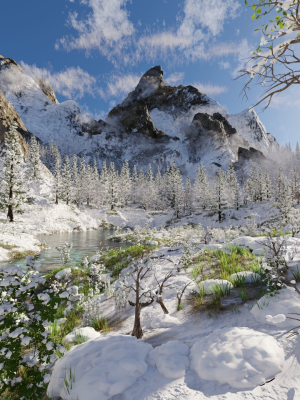 Igloo Snow landscape Scene