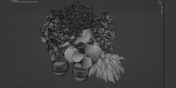 Indoor Outdoor Plants collection vol 105-Blender