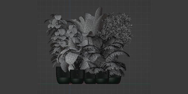 Indoor Plants Collection vol 157-Blender