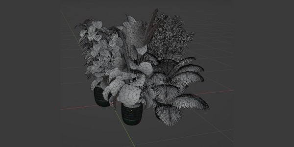 Indoor Plants Collection vol 157-Blender