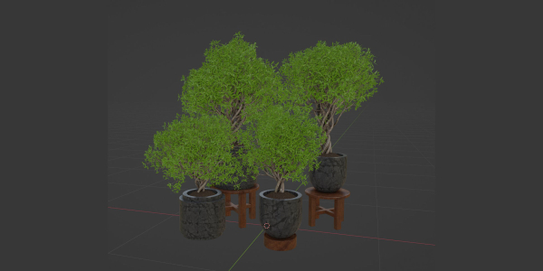 indoor plants collection vol 192-Blender