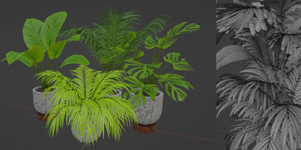 Indoor Plants Collection vol 221-Blender