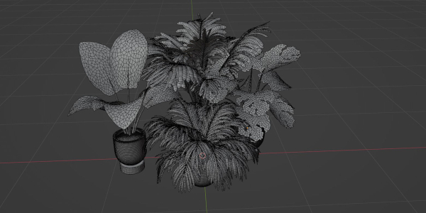 Indoor Plants Collection vol 221-Blender