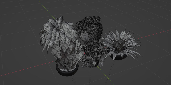 indoor plants on shelf collection vol 96-Blender
