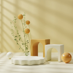 Instead of product placement with minimal style flowers