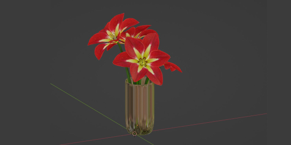 Interior decorative flowers vol 168-Blender