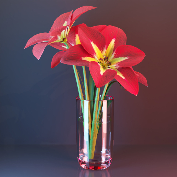 Interior decorative flowers vol 168-Blender