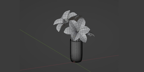 Interior decorative flowers vol 168-Blender