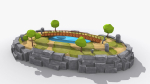 Island cartoon x9