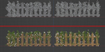 ivy wooden fence vol 25-Blender