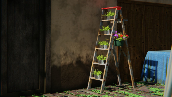 Japanese Alley 3d Scene