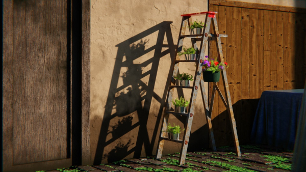 Japanese Alley 3d Scene
