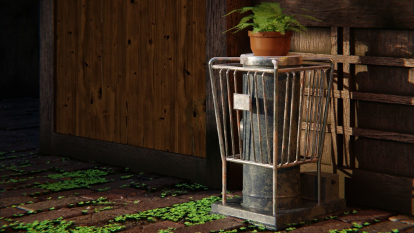 Japanese Alley 3d Scene
