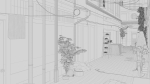 Japanese Alley 3d Scene