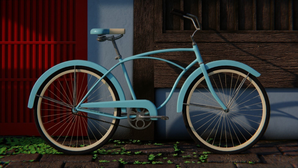 Japanese Alley 3d Scene